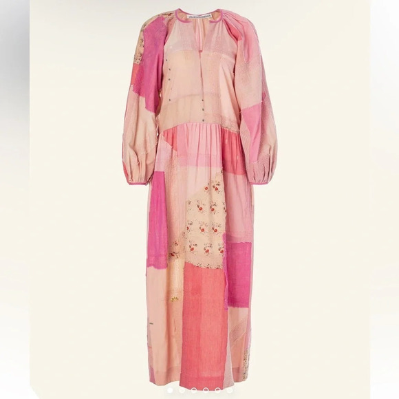 Alix Of Bohemia Dresses & Skirts - Alix of Bohemia Celeste Sky Sari Dress Pink Seashell XS NWT Boho Hippie Handmade